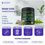 Herbpy nighttime relaxation supplement packaging showing 5150 mg herbal potency