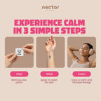 Nectar Patches Calm 10 Pack showing the wearable transdermal patch design
