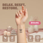Discreet wearable wellness patch by Nectar Patches applied on the inner arm
