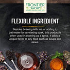 Authentic USA imported Frontier Co-op Valerian Root package details and brewing instructions