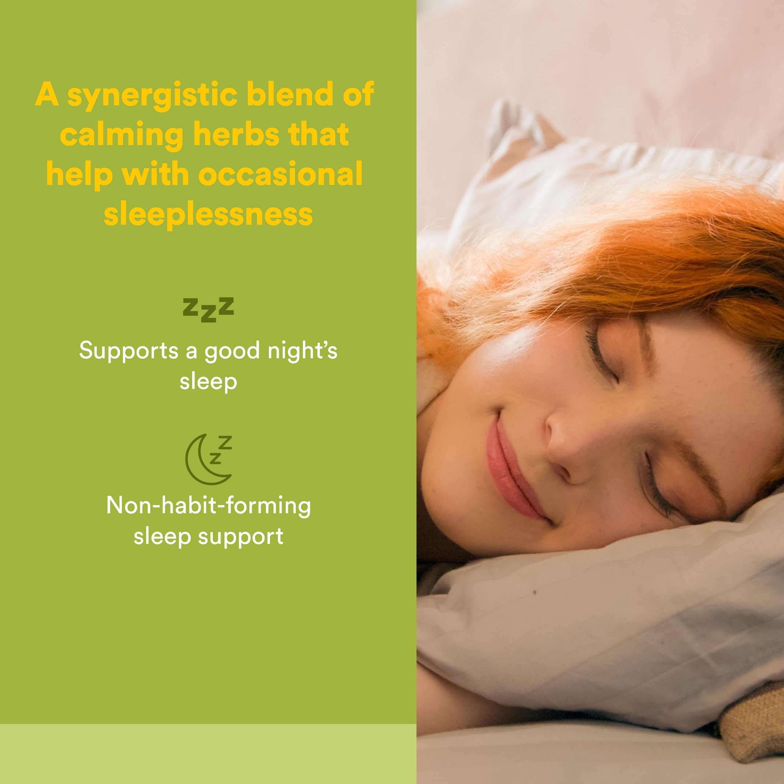 Natural Factors HerbalFactors Sleep Relax supplement facts and ingredient label