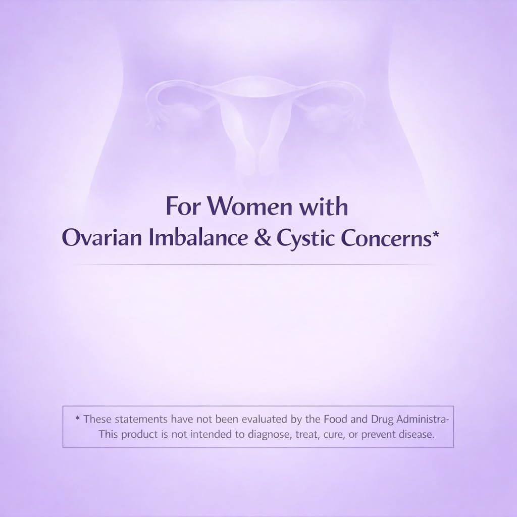 LIG Health Care herbal supplement bottle showing ingredients list for ovarian cyst relief