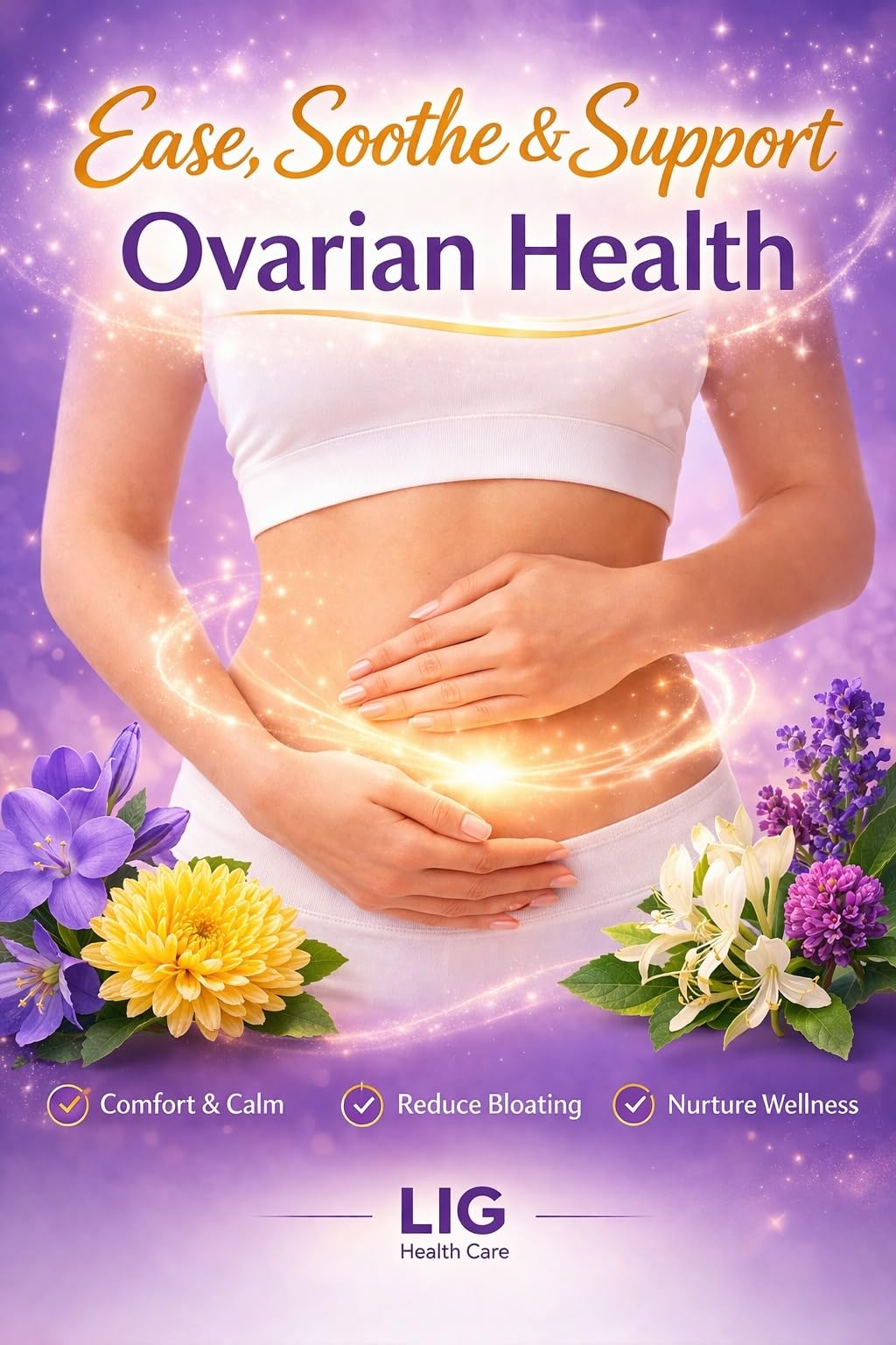 Natural hormone balancing formula by LIG Health Care with honeysuckle flower extract