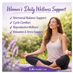 Gluten free and dairy free ovarian tissue support supplement dietary facts label