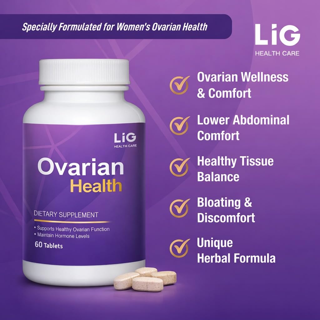 LIG Health Care 60 tablets packaging for pelvic inflammation and bloating relief