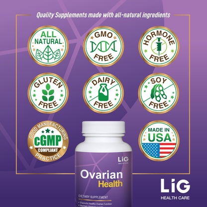 Premium botanical blend tablets by LIG Health Care for female endocrine system health