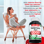 Close up view of the ultra high absorption herbal capsules from the Fito Medics Lab Valerian Root bottle.