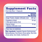 Midol natural botanical PMS comfort formula packaging side panel