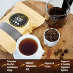 Certified organic and vegan logo details on Cure Wid Pure valerian root packaging