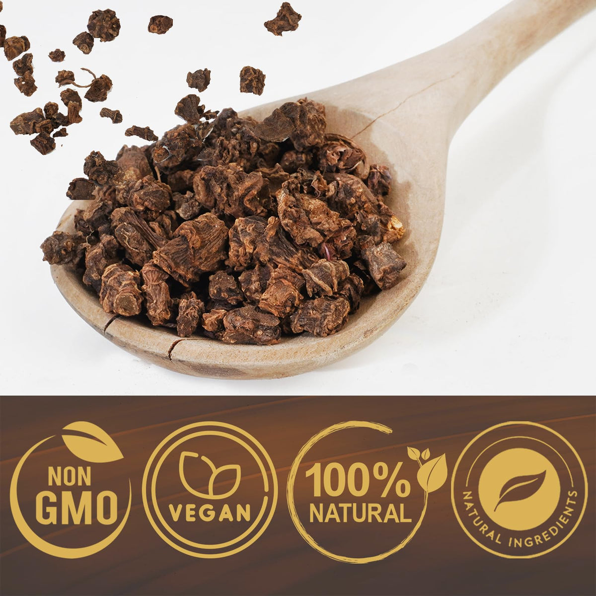 Premium imported USA wellness tea bag of Cure Wid Pure valerian root for relaxation