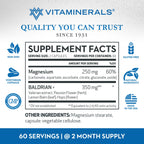 USA imported Vitaminerals Baldrian Plus authentic security seal and bottle top