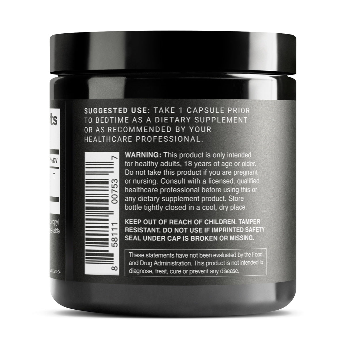 Full packaging display of Toniiq Valerian Root highlighting the premium clean supplement design
