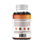 Close up view of mixed berry flavored natural herbal sleep gummies