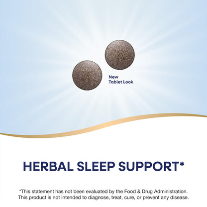 Side view of Nature's Way Valerian Nighttime showing safety seal and product instructions.