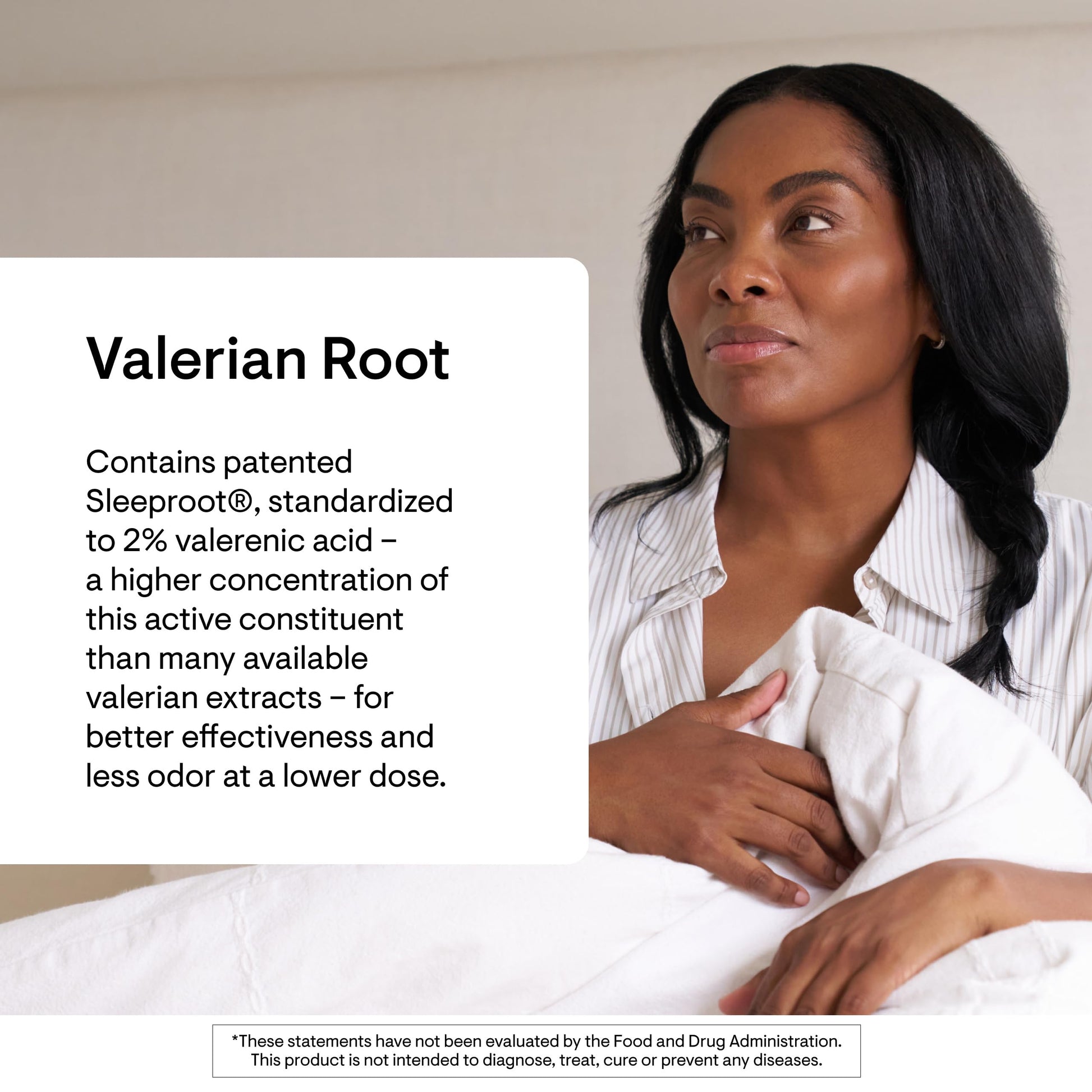 Thorne Valerian Root 200 mg capsules displayed next to the premium white supplement packaging