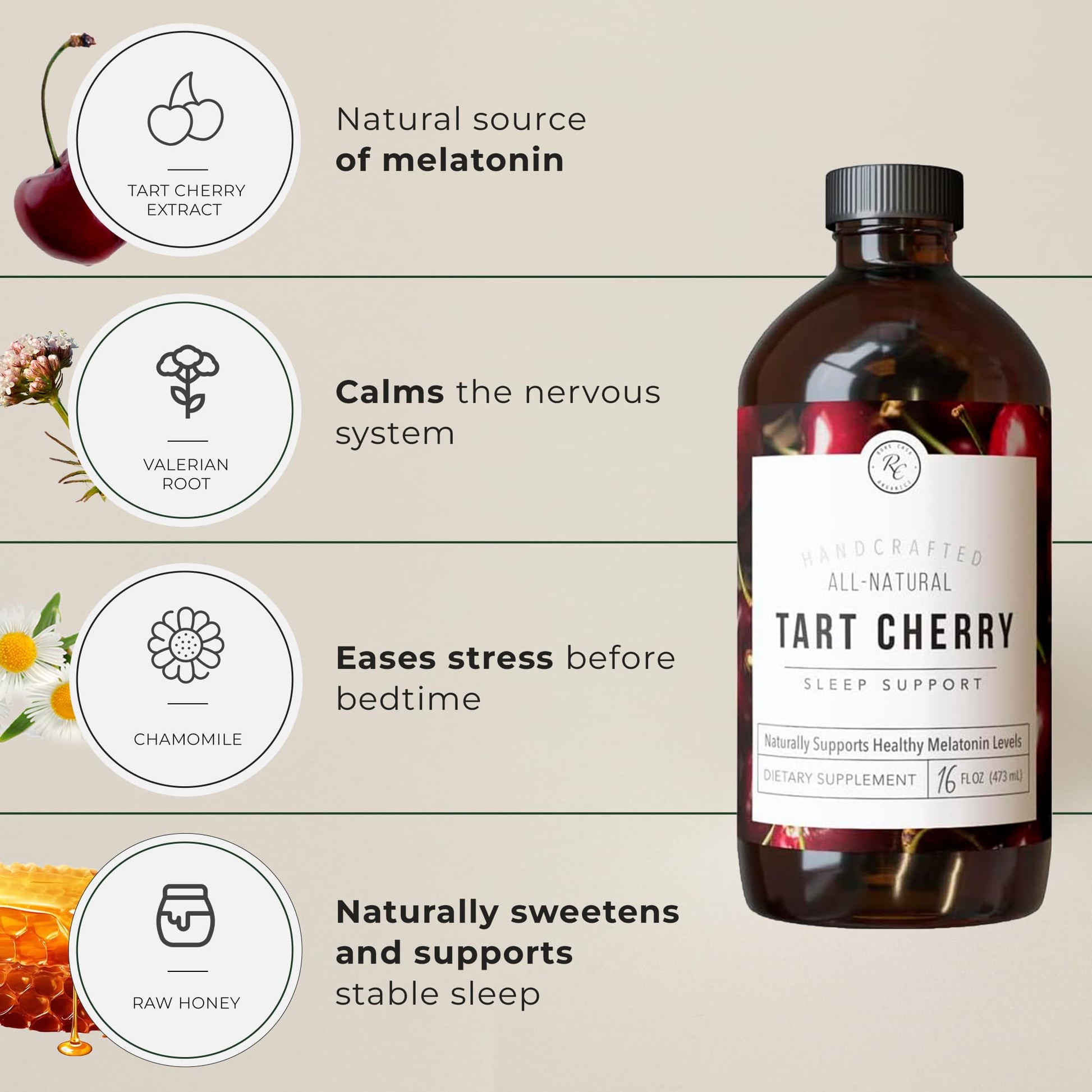 Rowe Casa Organics premium USA imported natural botanical sleep wellness supplement
