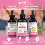 Concentrated herbal sleep aid liquid drops for relaxation and stress management