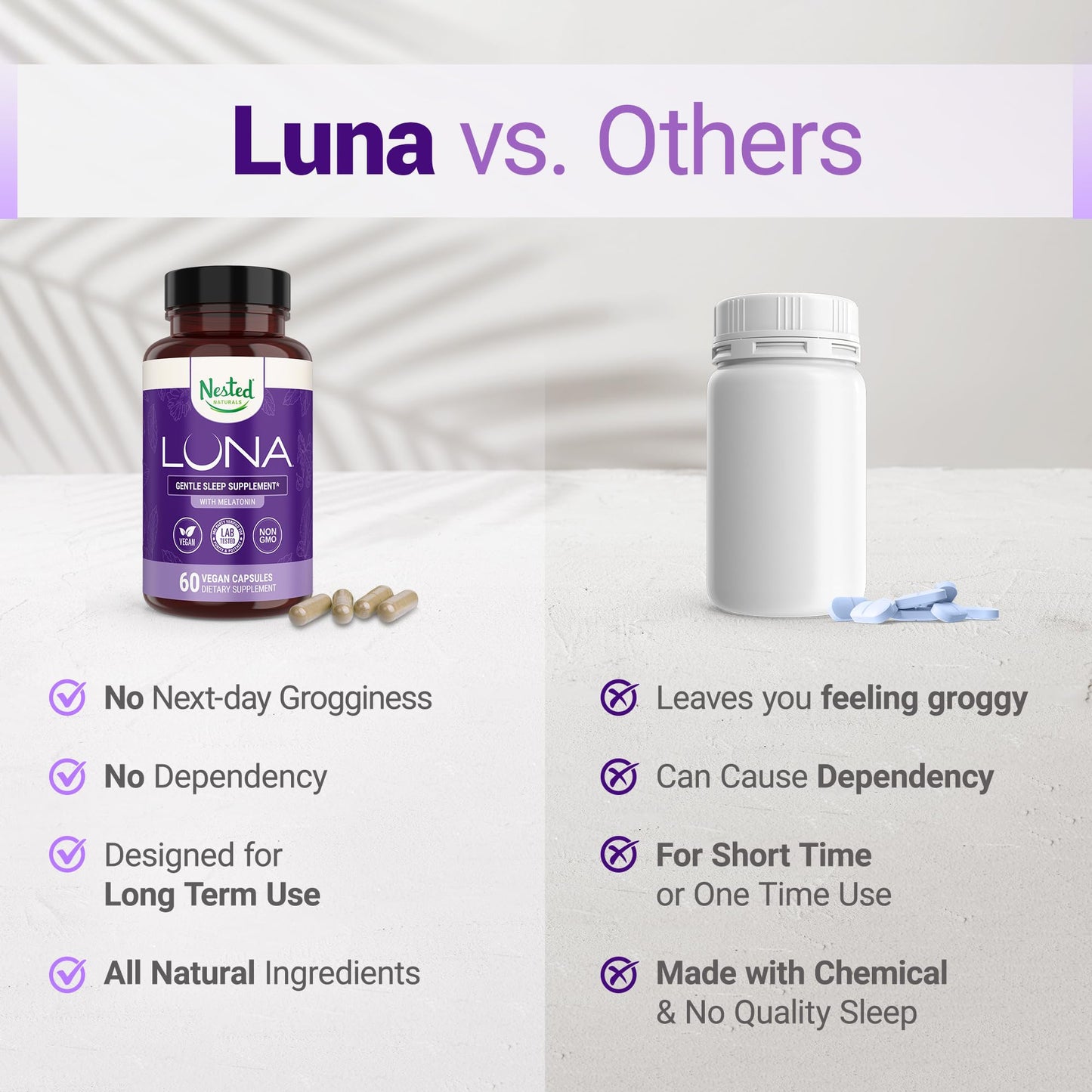 Nested Naturals Luna non-habit forming supplement side view