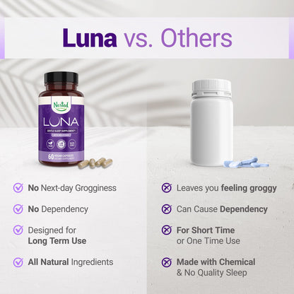 Nested Naturals Luna non-habit forming supplement side view