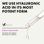 Close up of Eclat Skincare shea butter serum inside glove