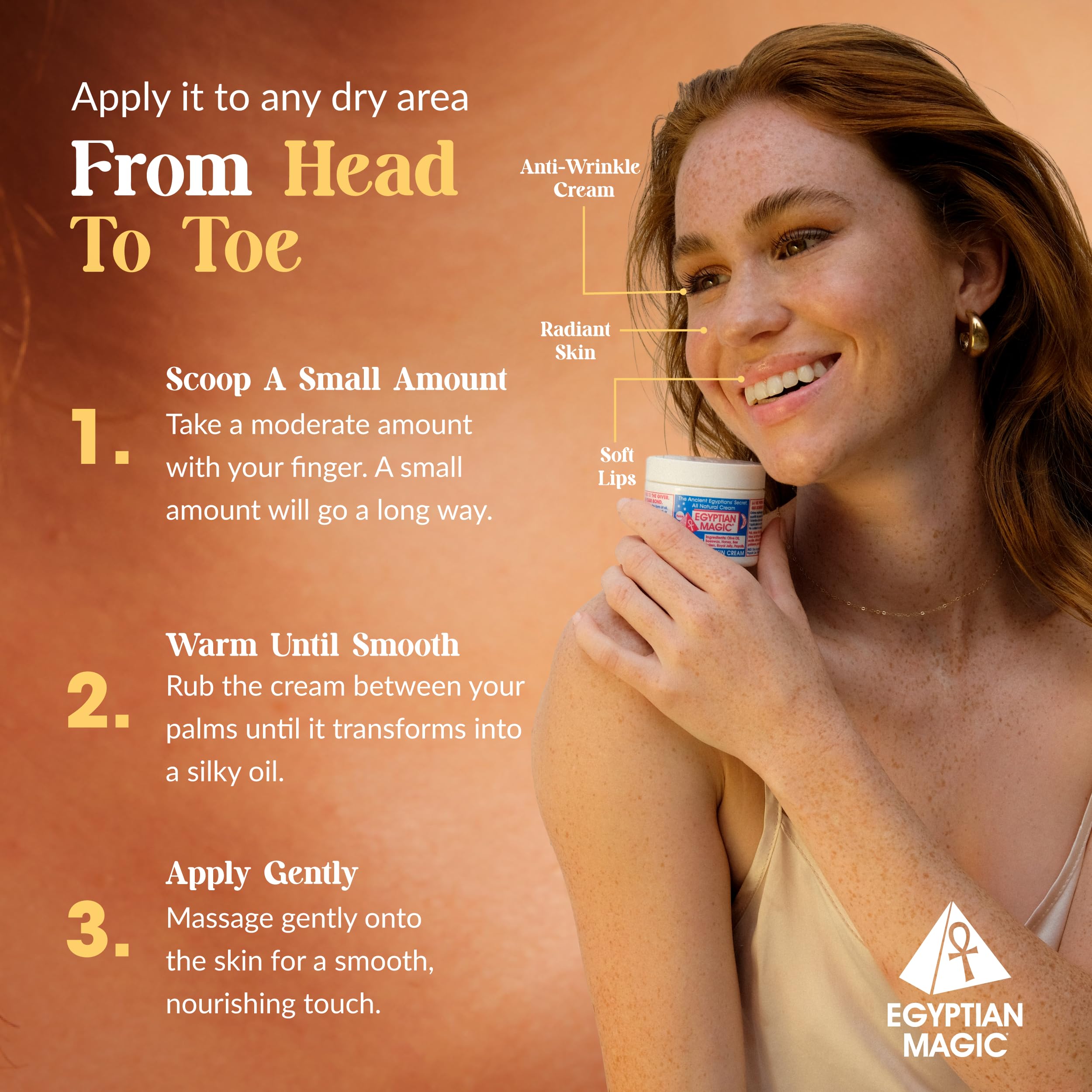 Imported Egyptian Magic all natural face and body cream for women seeking intensive hydration