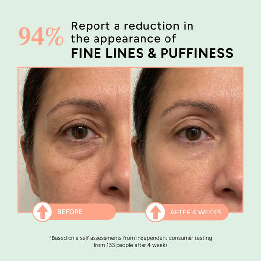 Eight Saints natural anti aging eye cream texture close up