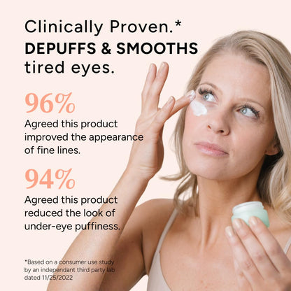 Under eye treatment for puffiness and dark circles product packaging