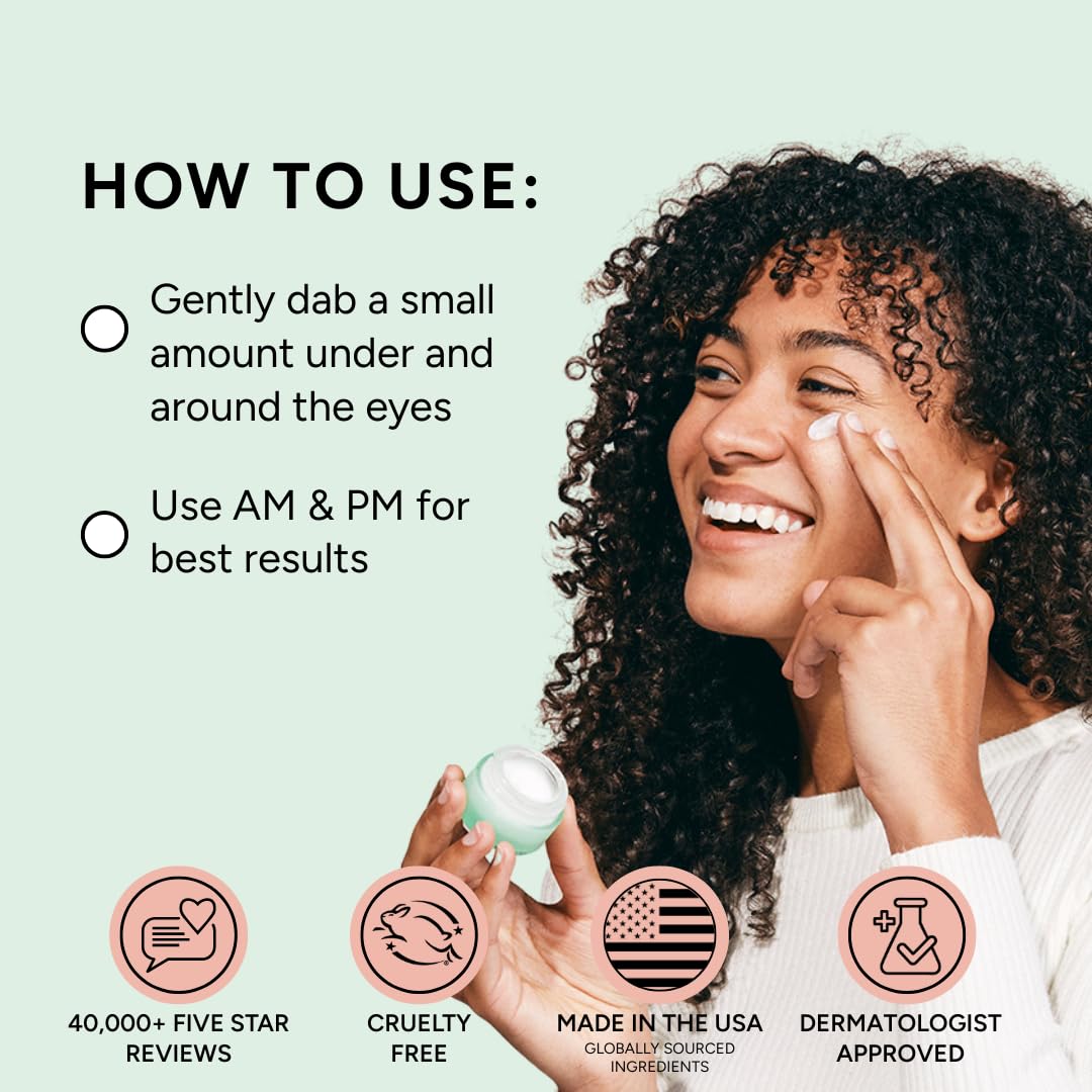 Organic ingredients eye cream by Eight Saints side angle view