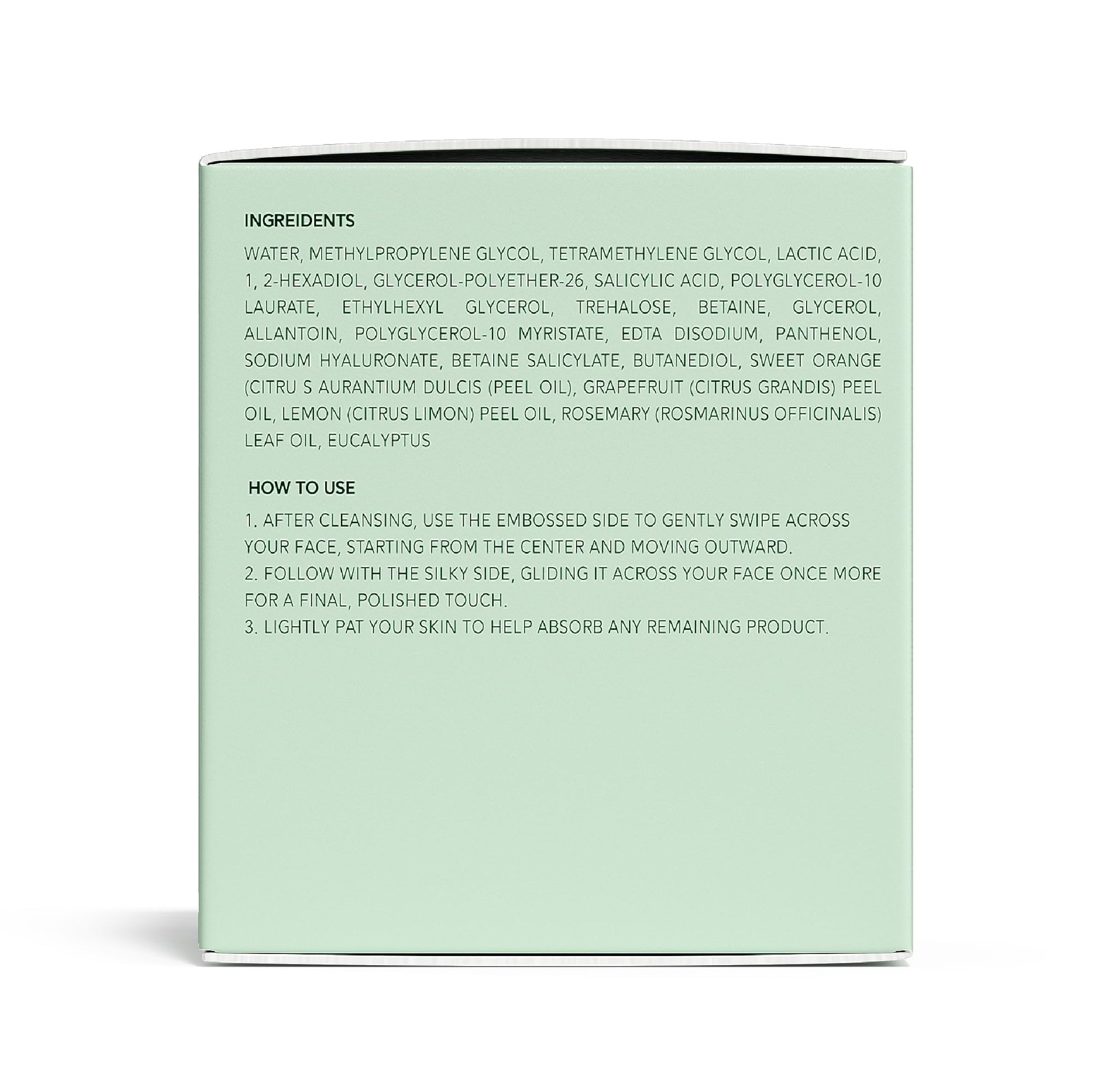 QUIA beauty clear skin formula toner pads outer product boxing view