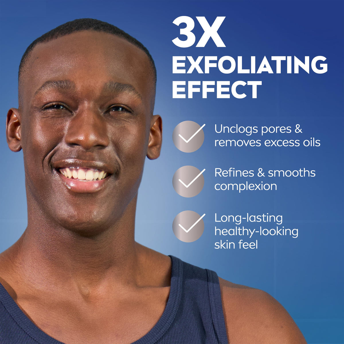 Nivea Men Maximum Hydration Face Scrub lifestyle application view