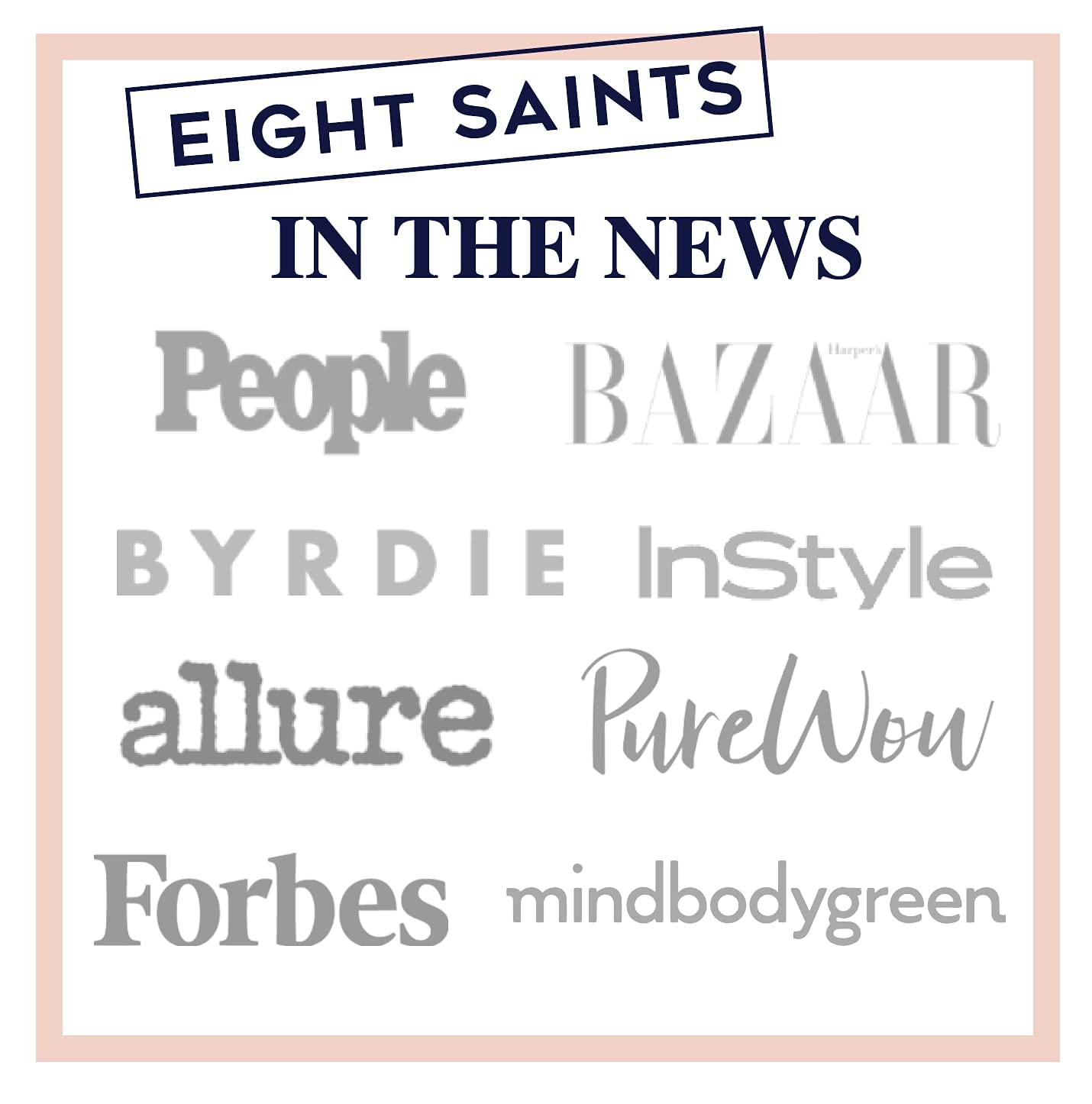 USA imported Eight Saints firm intentions packaging detailing anti aging benefits