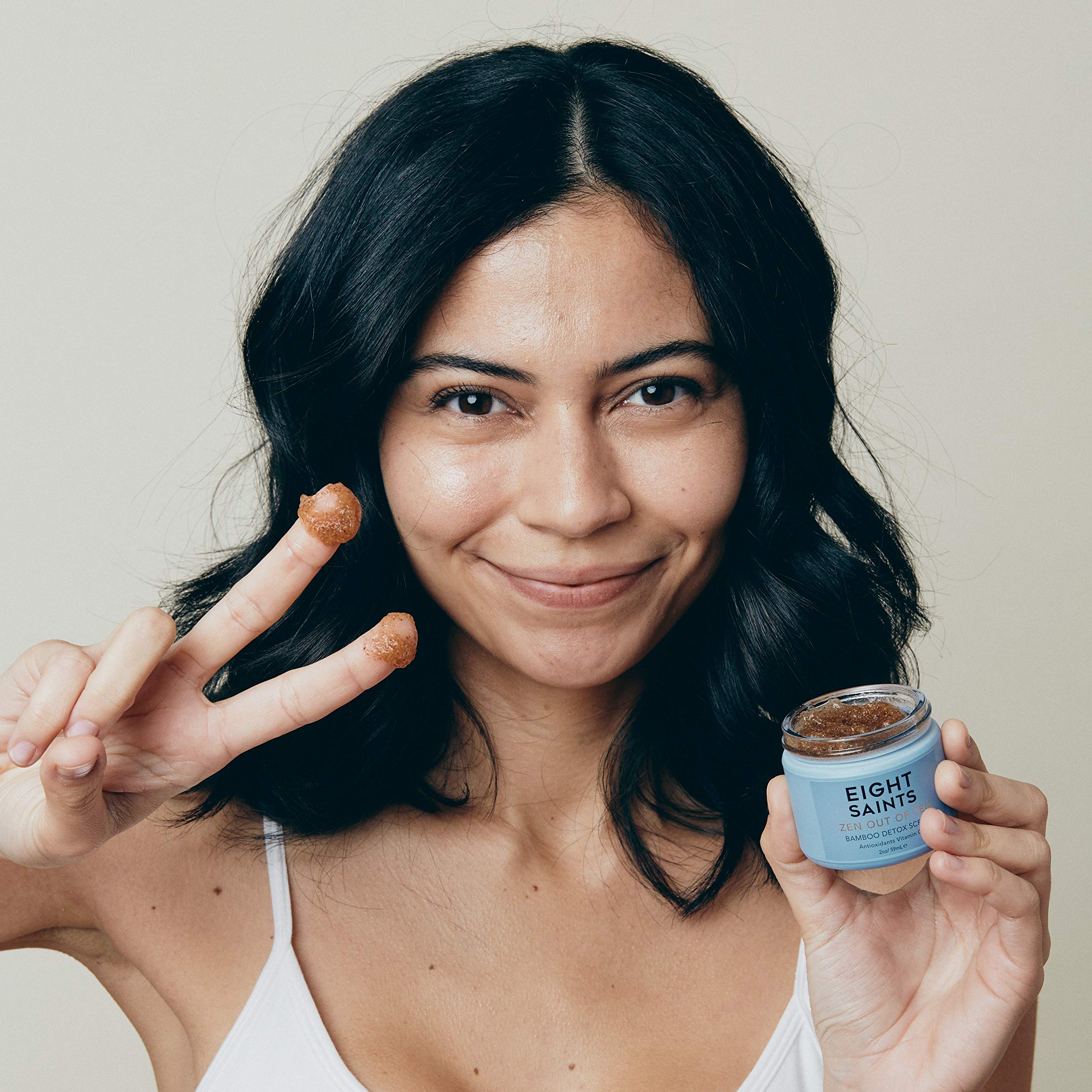 Eight Saints microdermabrasion style face scrub for blackheads and blemishes