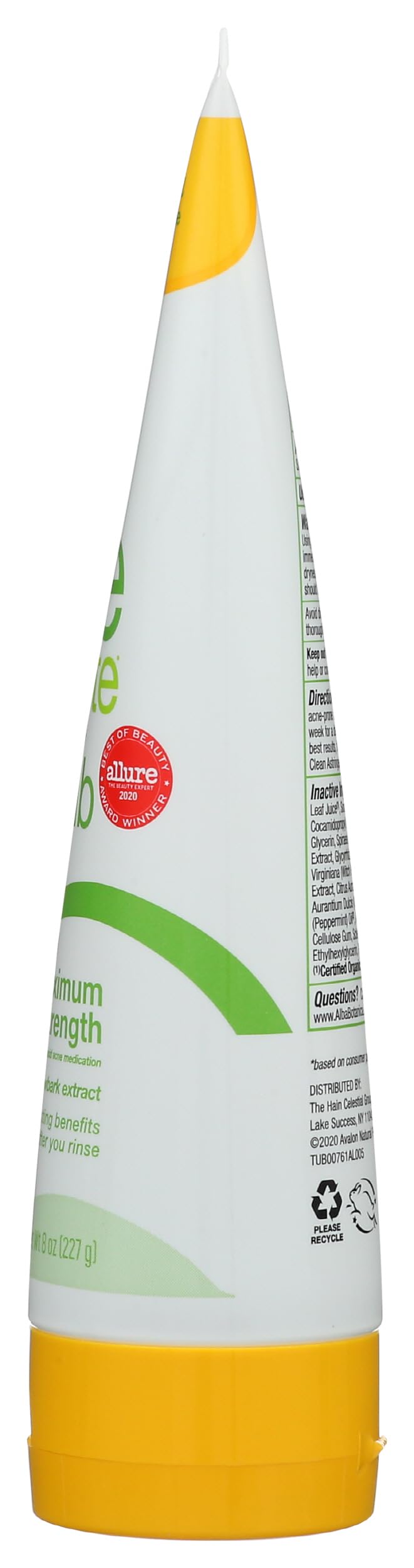Alba Botanica maximum strength body wash for back acne treatment.