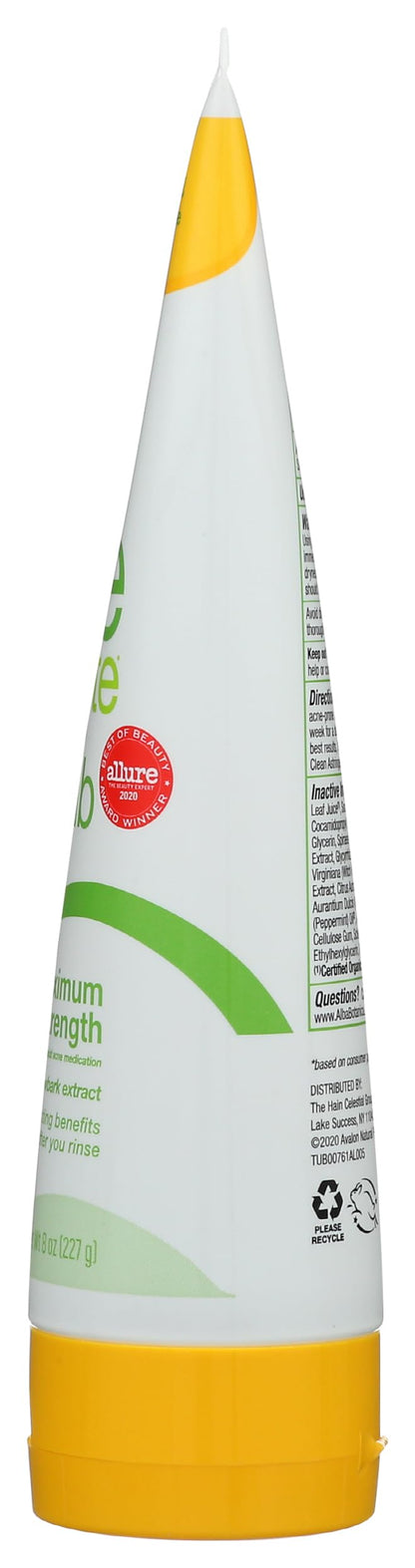 Alba Botanica maximum strength body wash for back acne treatment.