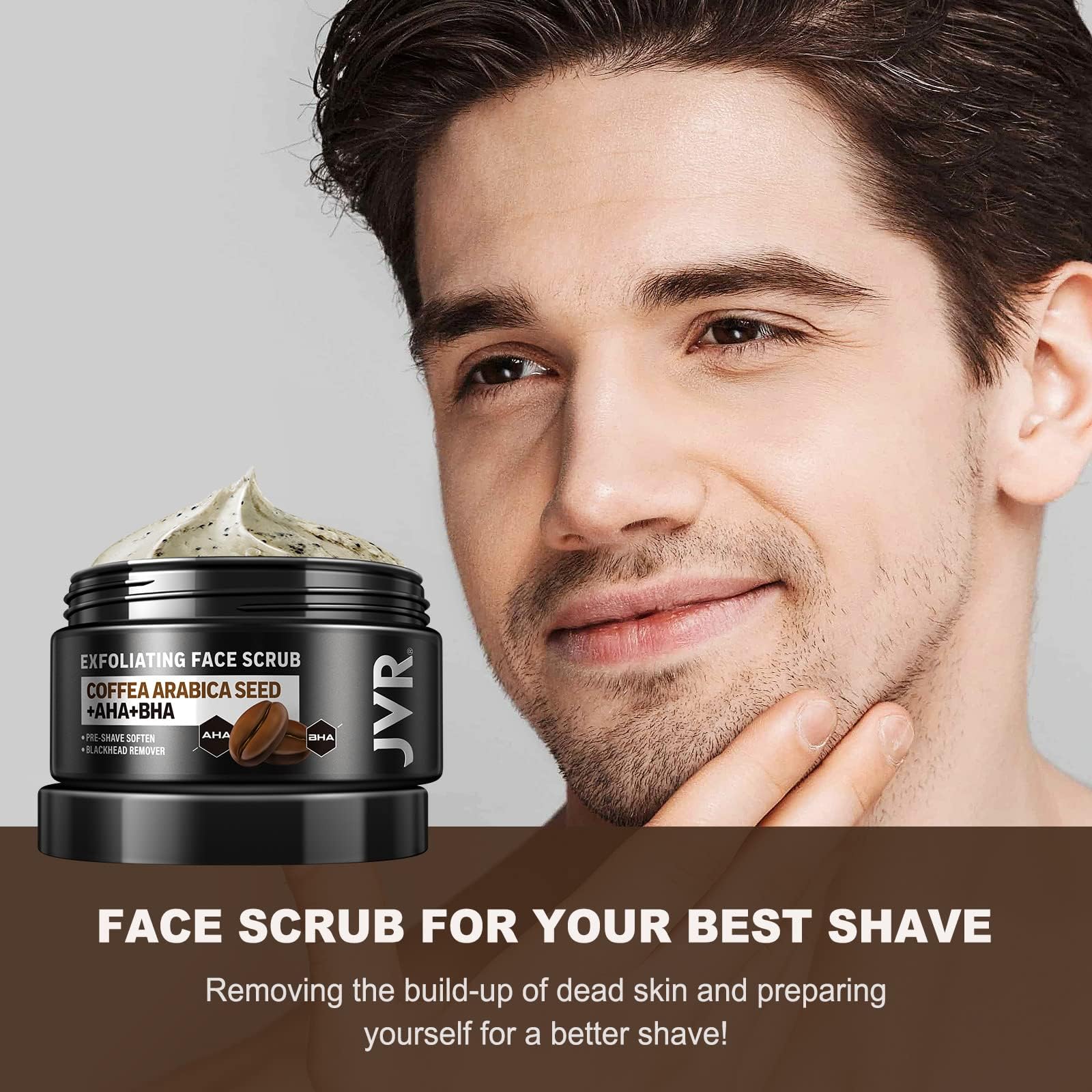 JVR pre shave softening face wash for preventing ingrown hairs