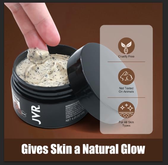 JVR authentic imported USA men's grooming coffee scrub tub