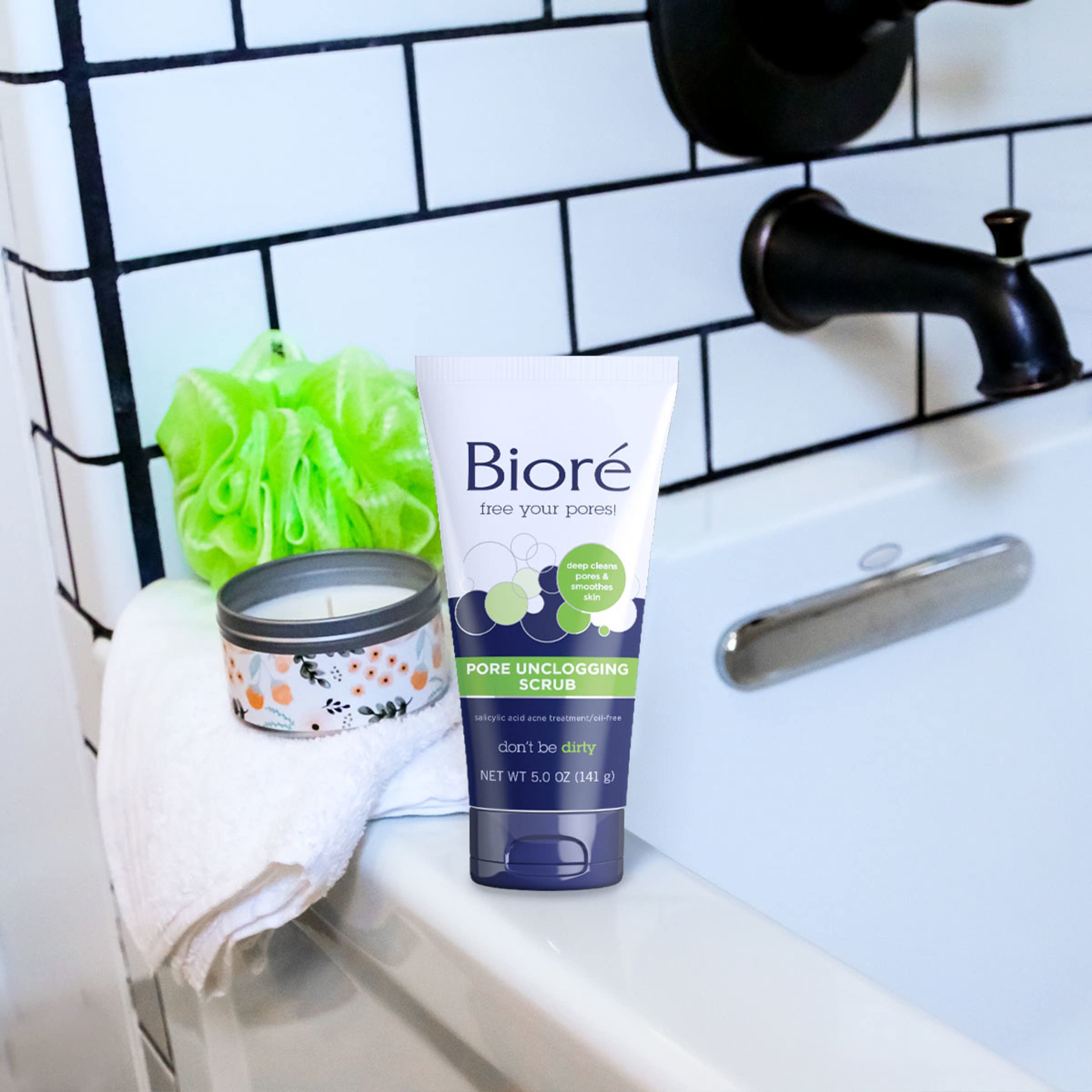 USA imported Bioré face scrub with spherical exfoliating beads