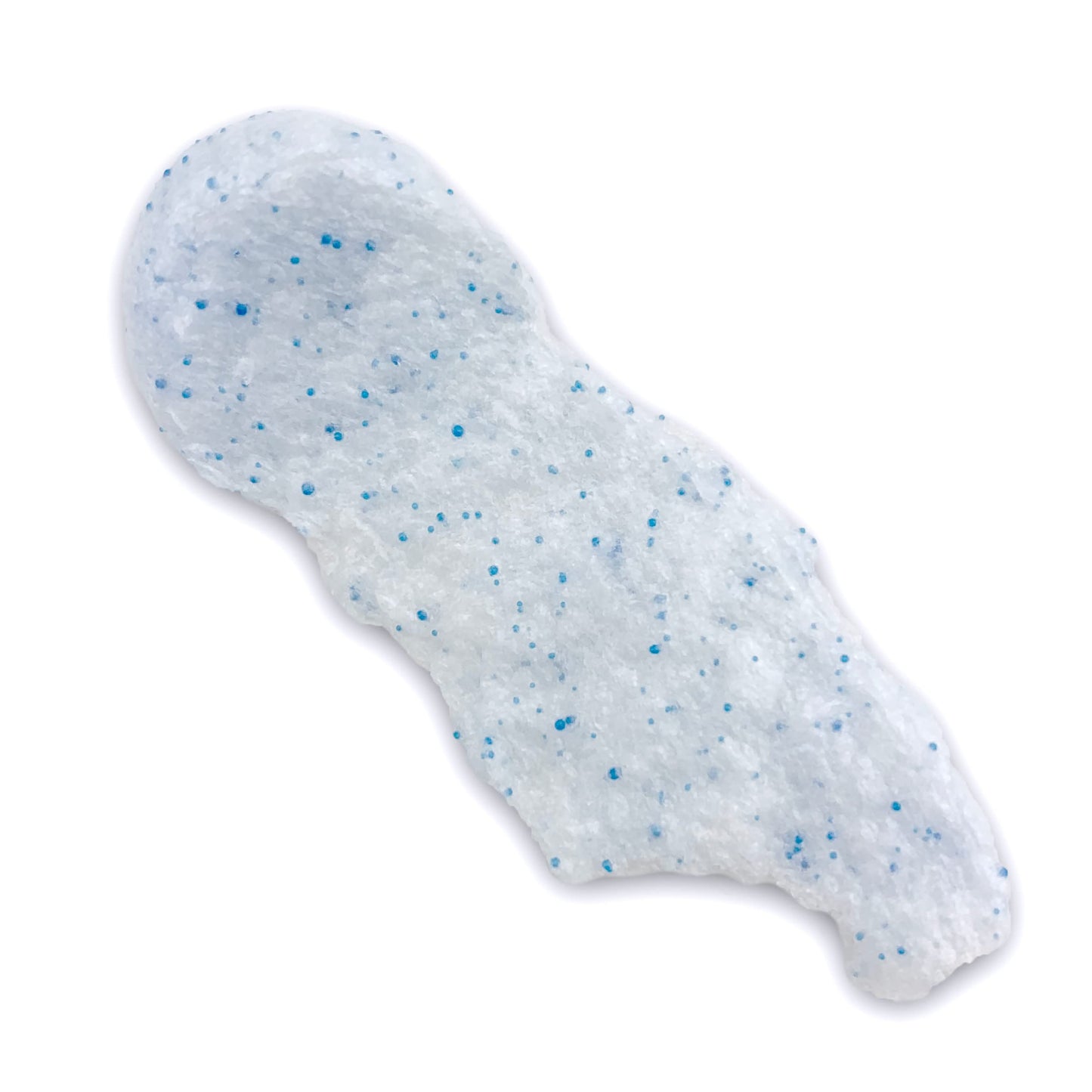 Bioré exfoliating wash texture showing blue spherical beads