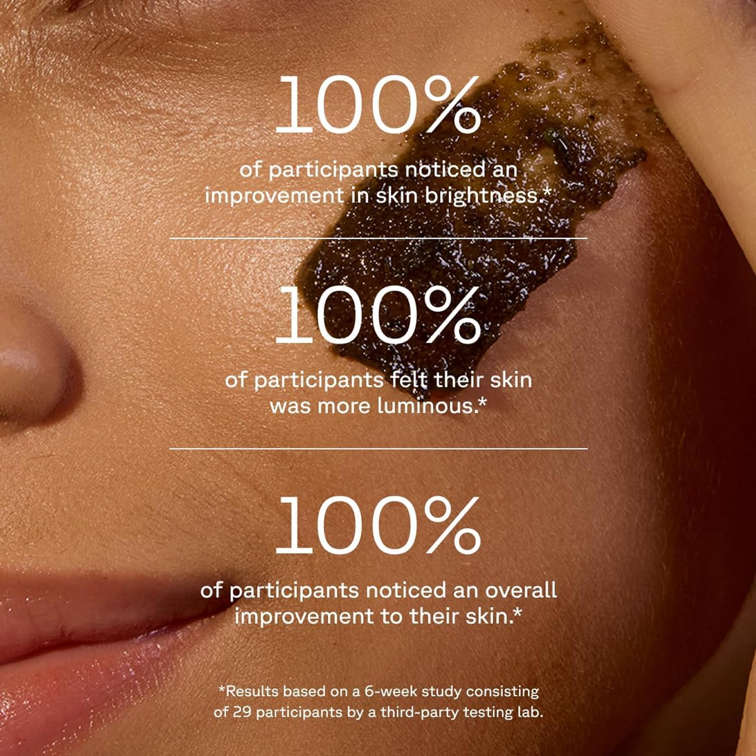 Texture of Acure face scrub with French green clay