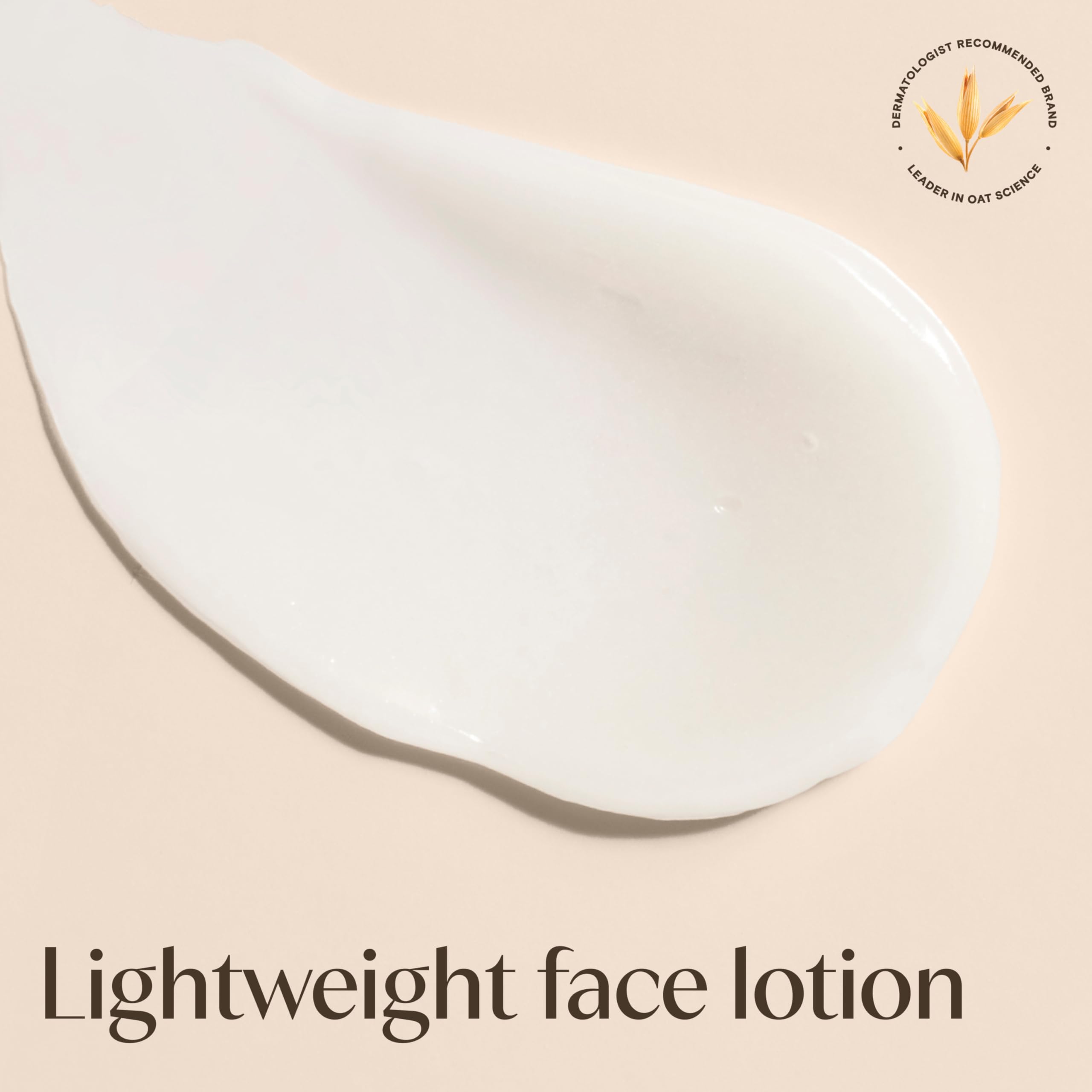 Aveeno fragrance free oat facial moisturizer product packaging showing prebiotic oat benefits