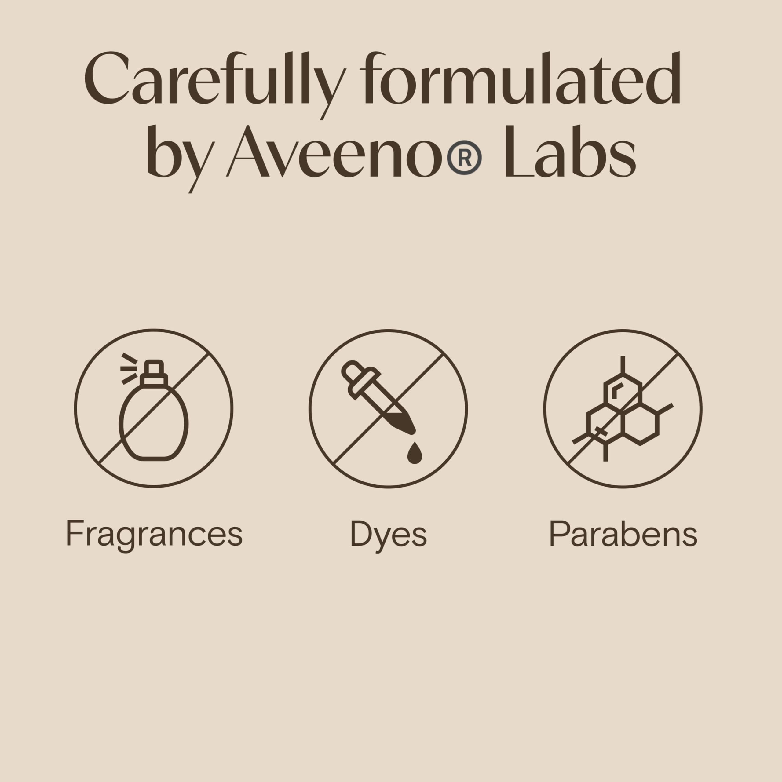 Back label of Aveeno daily moisturizing non comedogenic face lotion with ingredient details