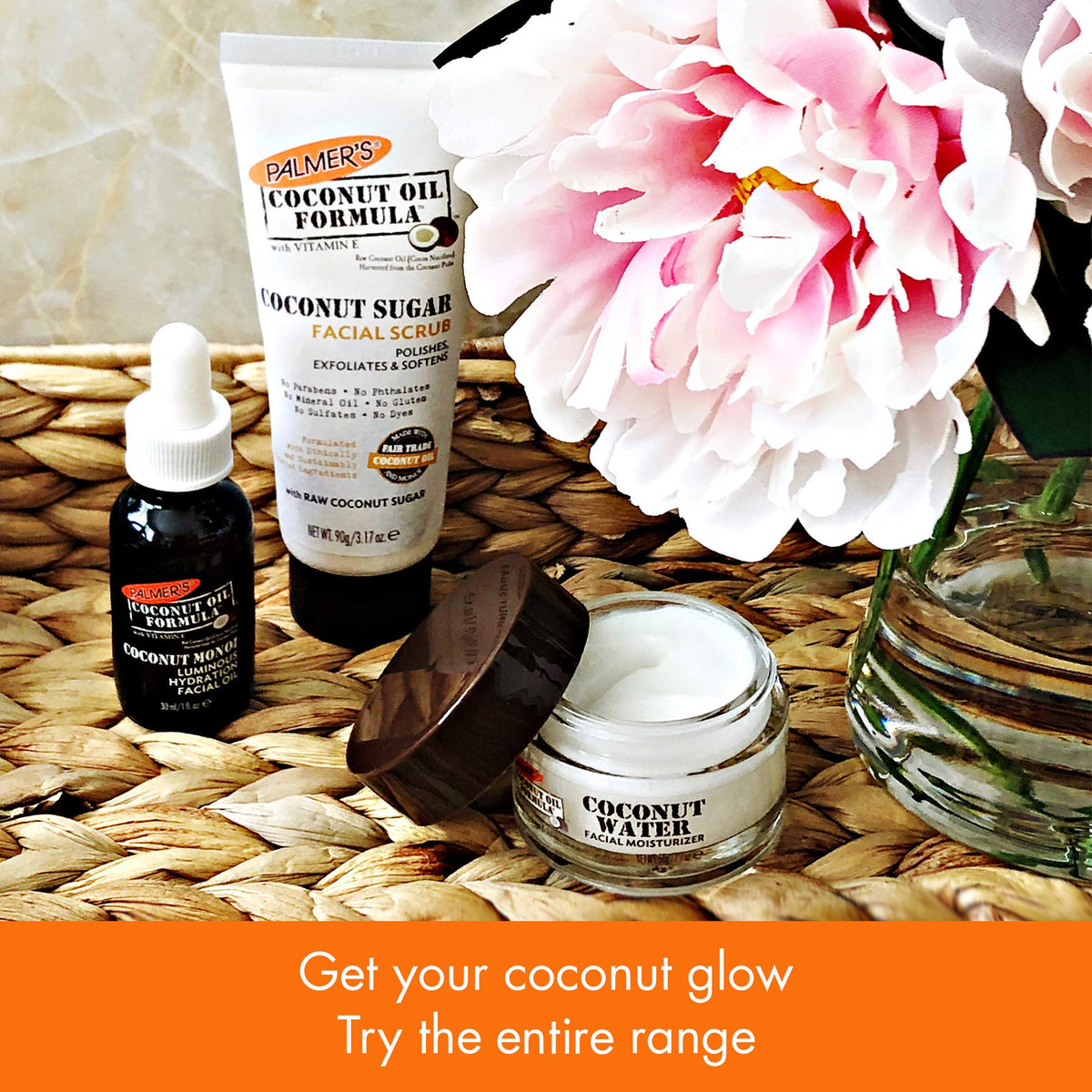 Palmer's facial treatment product group and branding overview