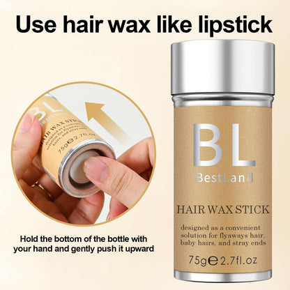 BestLand Hair Wax Stick compact size held in hand for travel