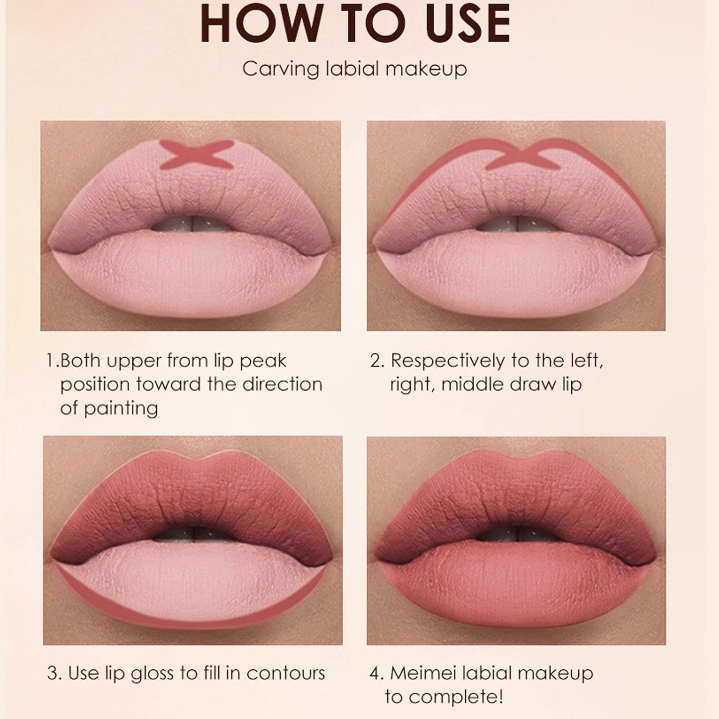 BestLand 12 count makeup gift set illustrating the soft silk true matte finish texture.