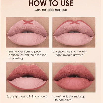 BestLand 12 count makeup gift set illustrating the soft silk true matte finish texture.