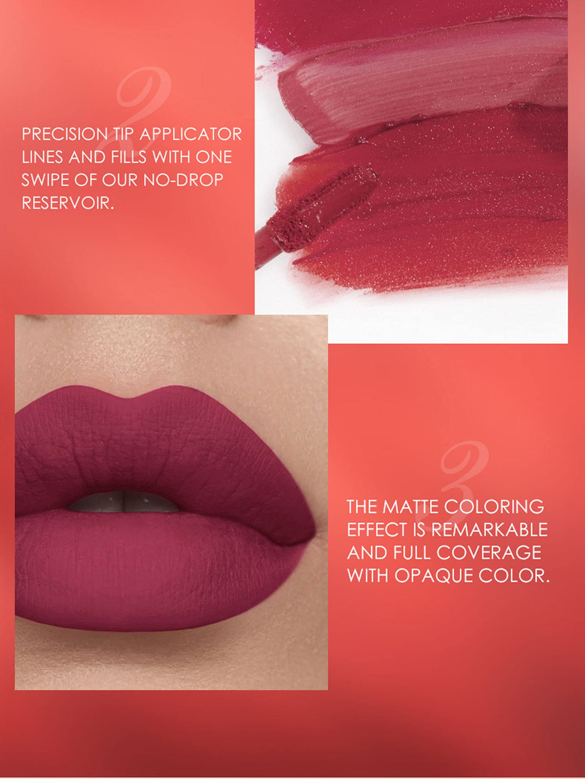 BestLand professional lip makeup collection highlighting the waterproof and smudge resistant formulation.