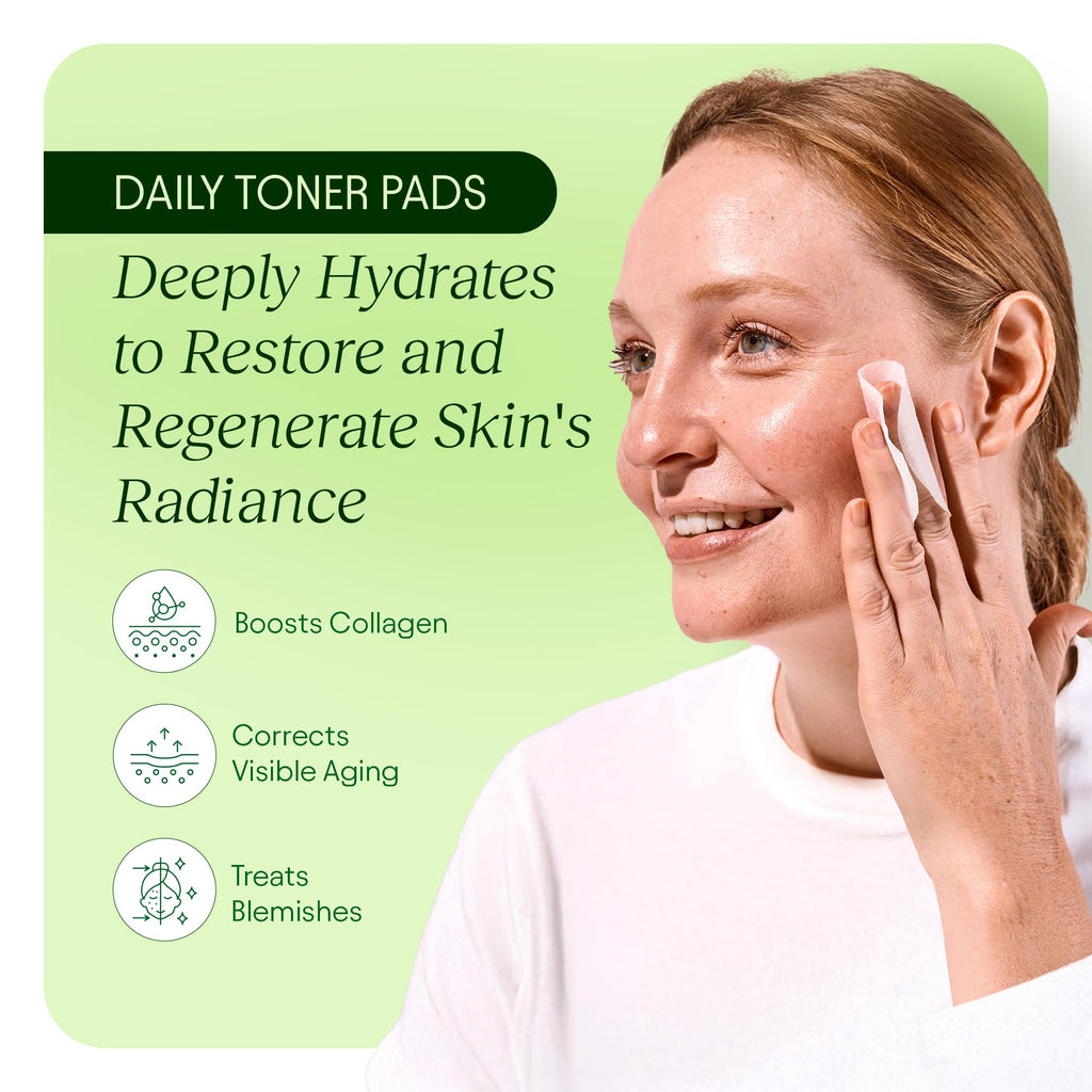 JiYu facial treatment pads texture and pre soaked pad close up