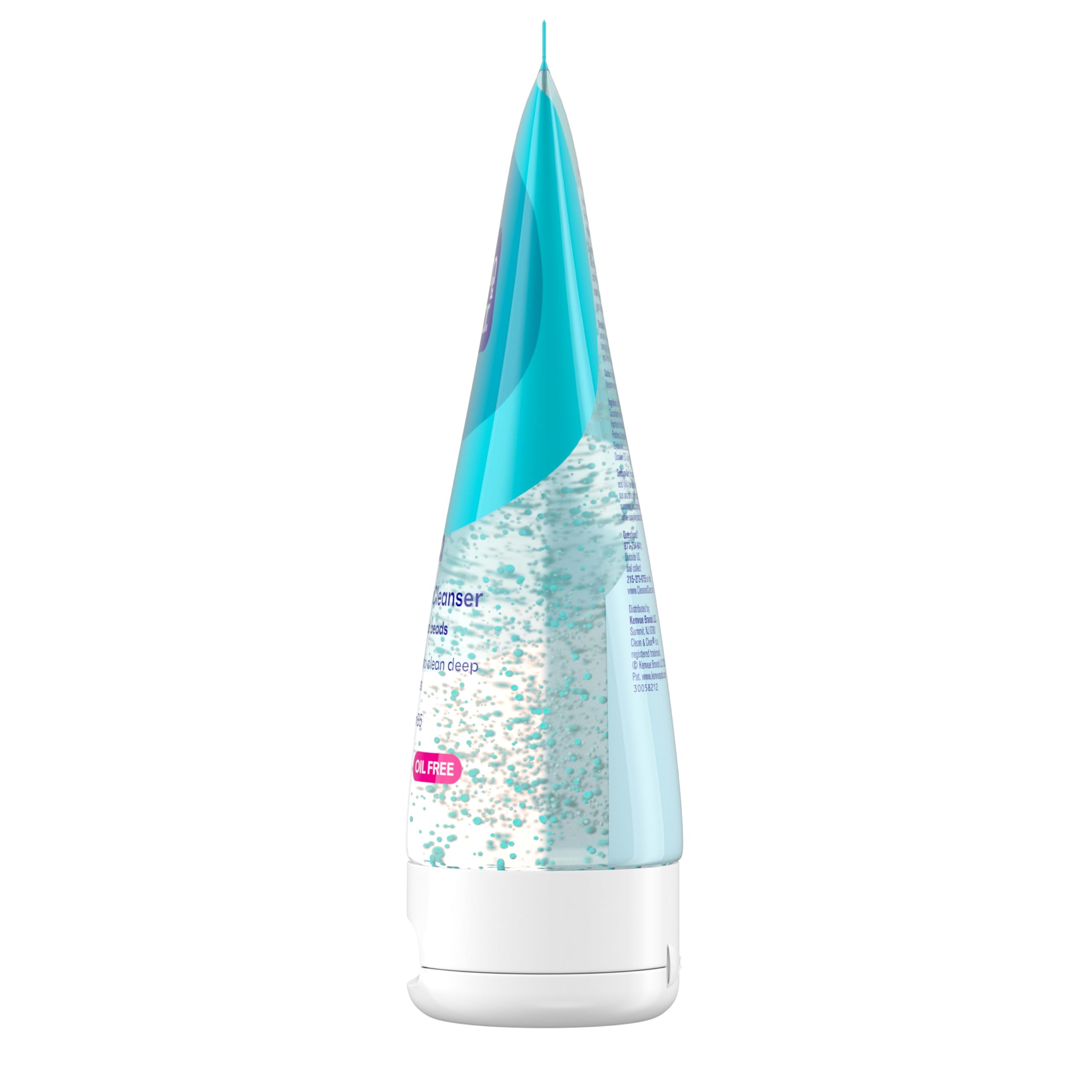 Authentic Clean and Clear daily cooling facial cleanser tube detailing ingredients list