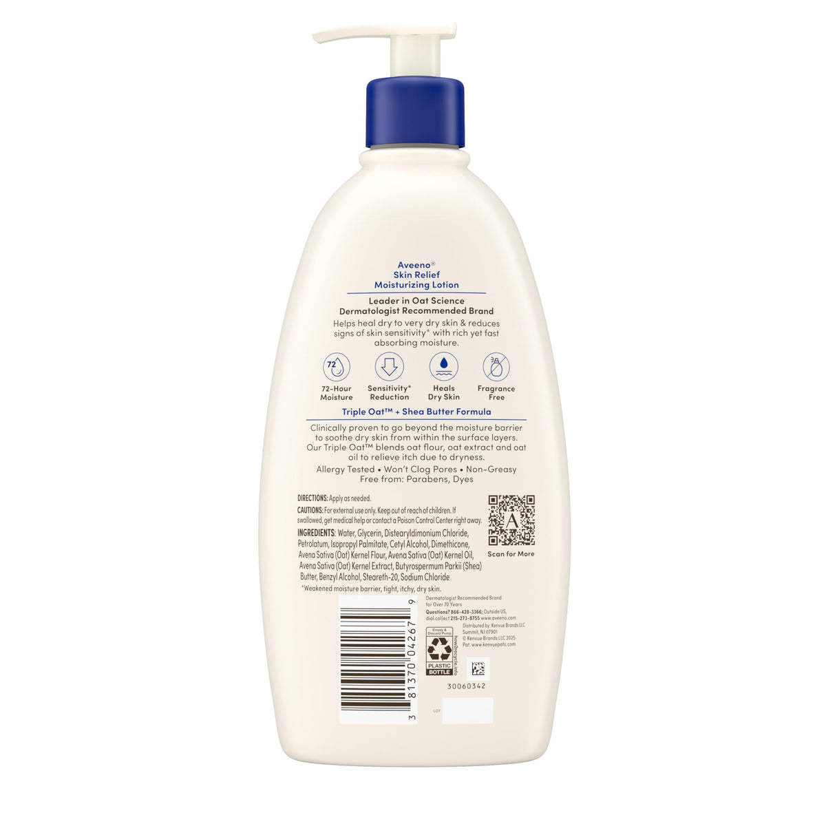 Aveeno skin relief moisturizing lotion packaging angle