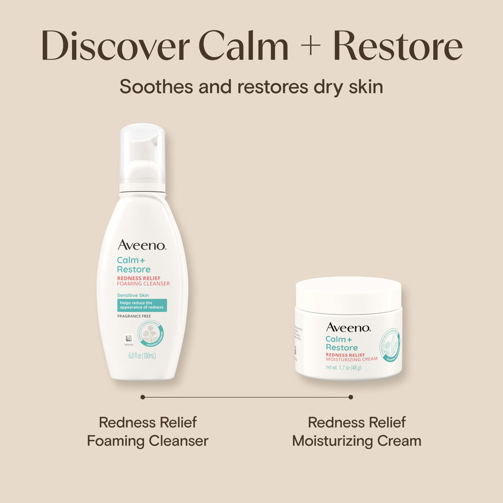 Aveeno Calm And Restore Redness Relief Face Cream authentic USA imported stock
